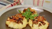 Фото рецепта Картофельные гнёзда с грибами и сыром