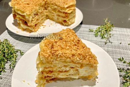 Фото рецепта Наполеон с заварным кремом