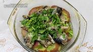 Фото рецепта Консервированная сайра с картофелем в микроволновке