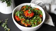 Фото рецепта Баклажаны гриль в чесночно-томатном соусе