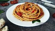 Фото рецепта Спагетти с сушёными помидорами