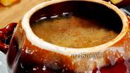 Фото рецепта Грибной суп в горшочке с крышечкой из слоёного теста. Видео