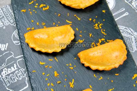 Творожные пирожки с апельсином. Видео видео рецепт
