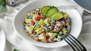 Фото рецепта Фасолевый салат со свежим огурцом