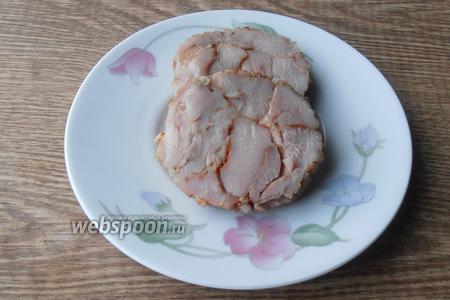 Фото рецепта Мясной орех из индейки и курицы