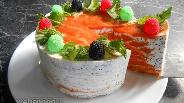 Фото рецепта Творожно-морковный торт без выпечки 