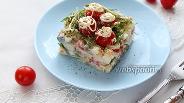 Фото рецепта Салат из картофеля, селёдки и помидоров