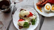 Фото рецепта Горячие бутерброды из зернового хлеба с помидорами и моцареллой