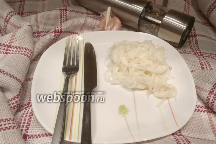 Фото Рисовая лапша в сливочном соусе