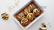 Фото рецепта Творожно-кокосовое печенье с шоколадной глазурью