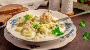 Фото рецепта Сливочно-сырный суп с фрикадельками и цветной капустой