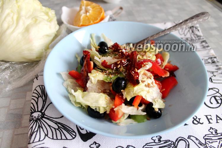 Салат с вялеными помидорами и оливками – пошаговый рецепт с фото на .