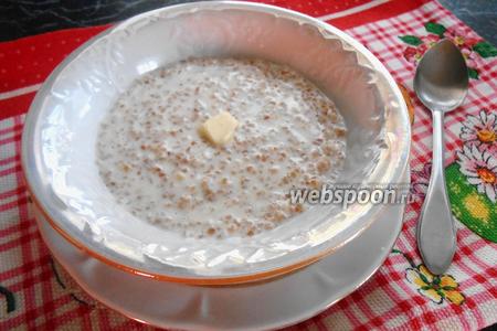Фото рецепта Детская пшеничная каша на молоке