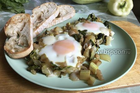 Фото рецепта Зелёная шакшука