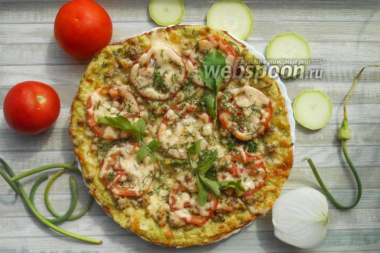 Фото Кабачковая пицца с фаршем