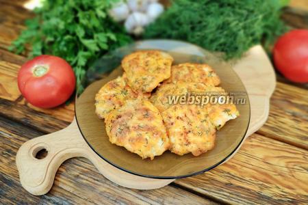 Фото рецепта Куриные отбивные в томатном кляре