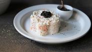 Фото рецепта Салат «Снежинка» с рисом и креветками