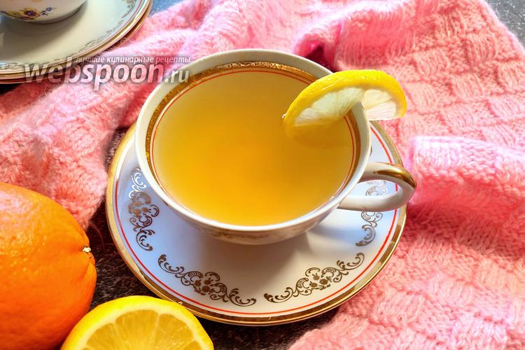 Фото Чёрный чай с манго и апельсином