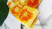 Фото рецепта Заливной пирог с мандаринами на растительном масле