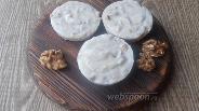 Фото рецепта Щербет из кокосового молока с грецкими орехами