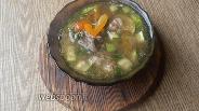 Фото рецепта Овощной суп с говядиной на мясокостном бульоне