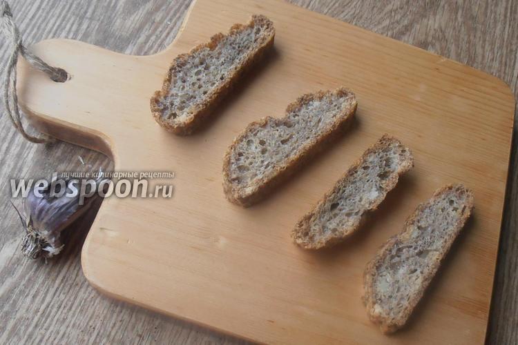 Фото Гренки с чесноком из кето хлеба
