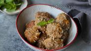 Фото рецепта Курино-говяжьи тефтели с рисом в мультиварке