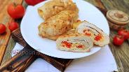 Фото рецепта Куриные рулетики с сыром и сладким перцем