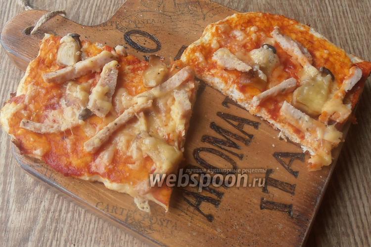 Фото Кето пицца на тесте из рикотты