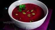 Фото рецепта Свекольный суп-пюре с имбирём
