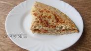 Фото рецепта Мясной блин с сыром и помидорами