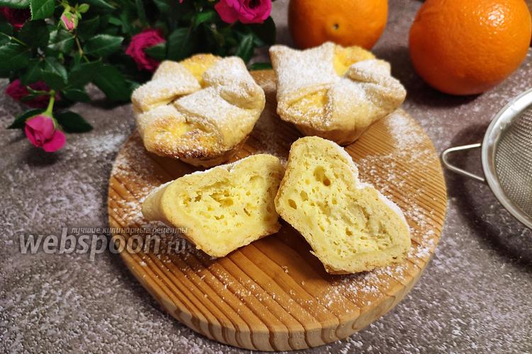 Фото Итальянские пирожные «Соффиони» с апельсиновым кремом