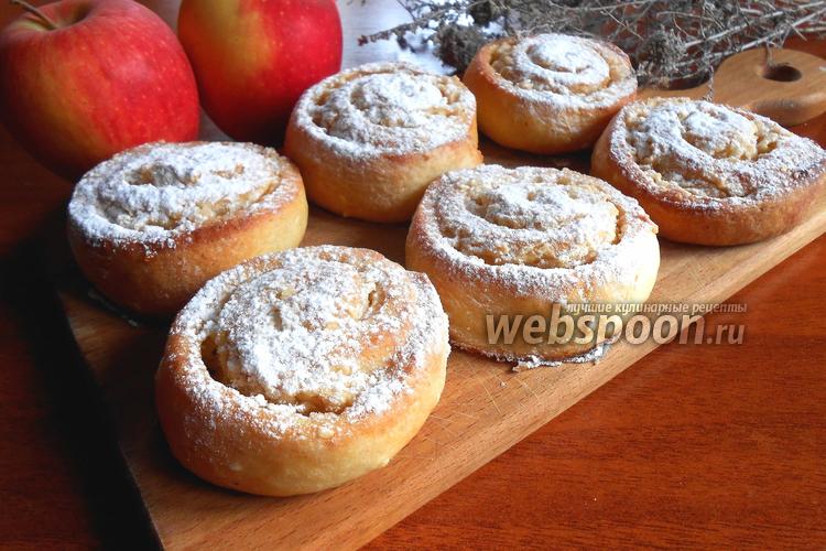 Фото Творожные булочки с яблоком