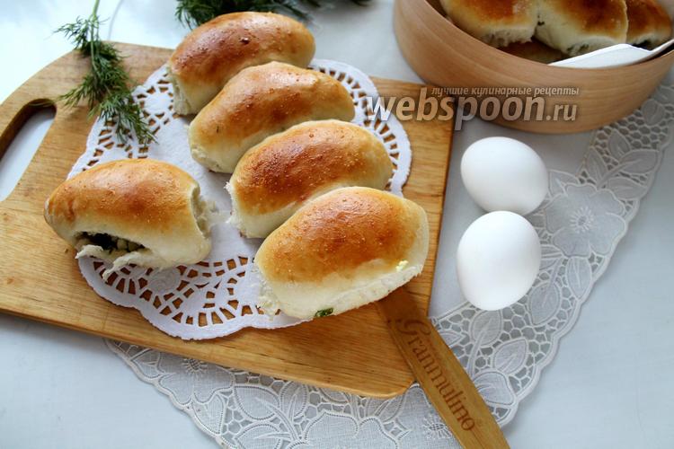 Фото Пирожки с черемшой и яйцами в духовке