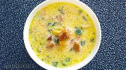 Фото рецепта Сливочный суп с рыбой и кукурузой