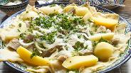 Фото рецепта Бешбармак со свининой и картофелем