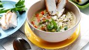Фото рецепта Густой гороховый суп с курицей-гриль