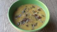 Фото рецепта Суп из кабачка и тыквы с беконом и семечками