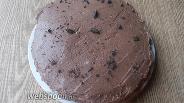 Фото рецепта Миндальный торт с шоколадным заварным кремом