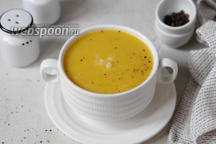 Фото Овощной суп-пюре с макаронами