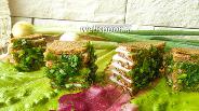 Фото рецепта Порционные бутерброды с салом