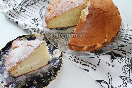 Бисквитный яблочный пирог – рецепт с фото