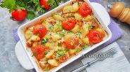 Фото рецепта Куриное филе с картофелем и помидорами в духовке 