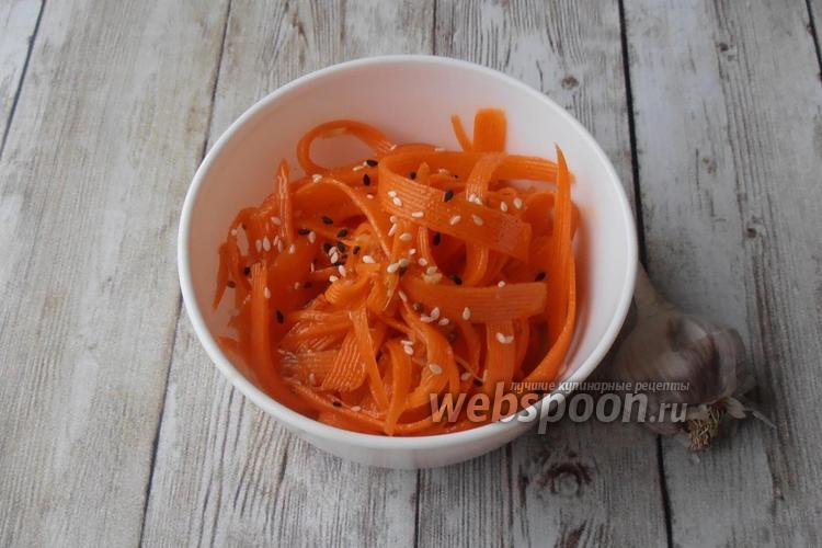 Фото Низкоуглеводная морковка по-корейски