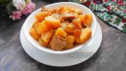 Фото рецепта Тушёная картошка со свининой 