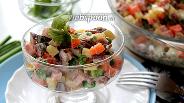 Фото рецепта Зимний салат с солёными грибами