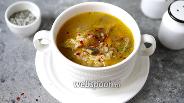 Фото рецепта Постный рисовый суп с грибами 