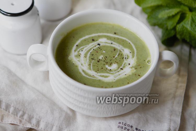 Фото Крем-суп из черемши и брокколи 