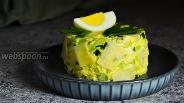 Фото рецепта Салат из свежих огурцов с яйцами и майонезом