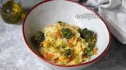 Фото рецепта Тушёная капуста с брокколи со сливками 